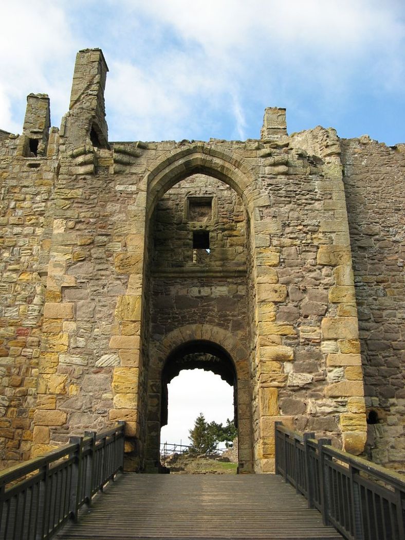 Dirleton Castle gate, built by the Halyburtons, photo, Jonathan Oldenbuck