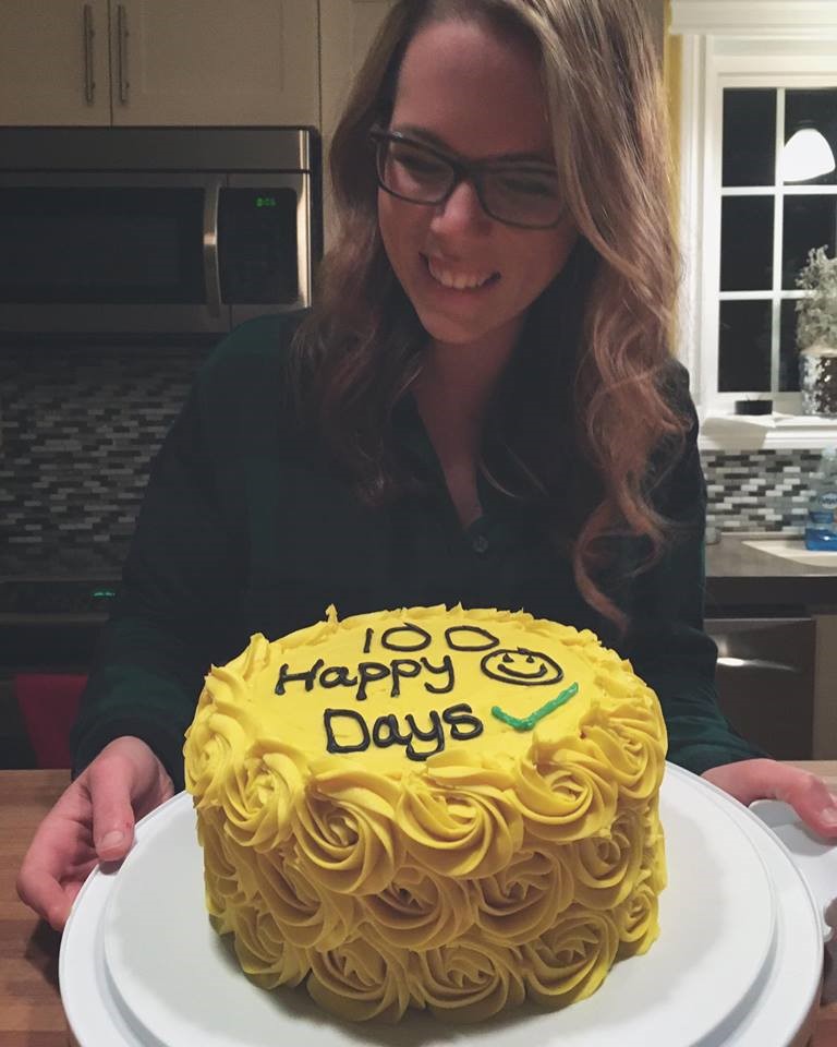 4 100 Happy Days, with cake