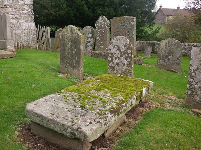 31 Creich churchyard tombstones